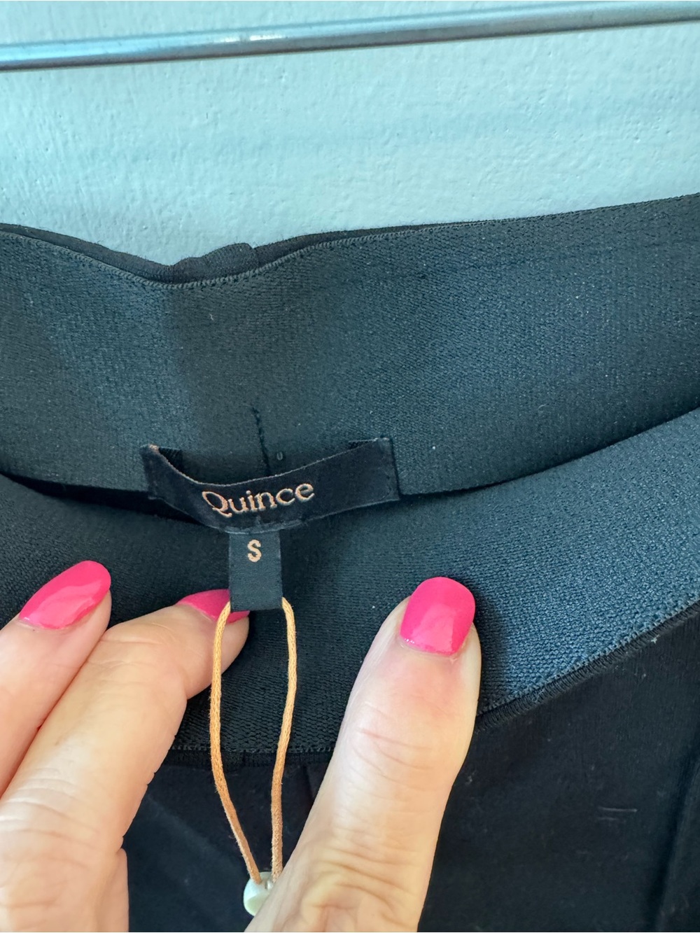 NWT Quince Ultra-Stretch Ponte Super Wide Leg Ankle Pants - Black - Size Small - Picture 2 of 6